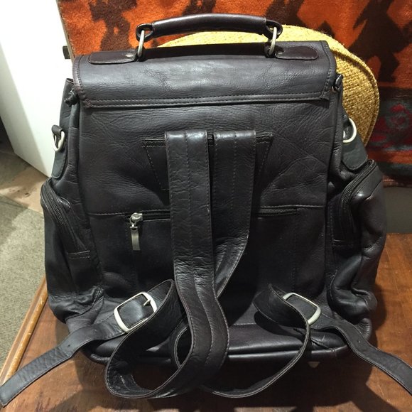 VINTAGE VOLARE GROUP LEATHER BACKPACKS - Picture 4 of 11